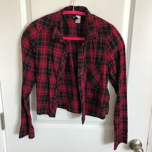 Cropped Plaid shirt